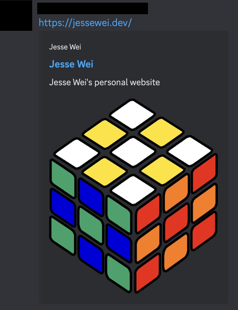 params.images displayed when posting website link in Discord